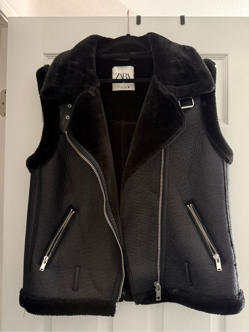 ZARA Double Sided Vest in Black